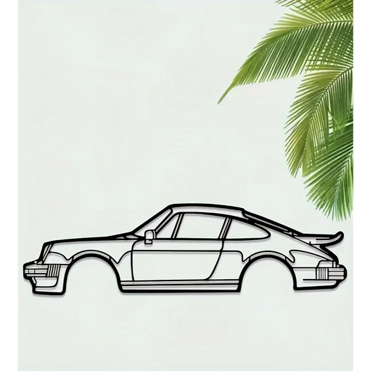 Classic Retro Coupé Metal Wall Art